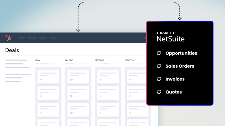 Connect your NetSuite and HubSpot systems through our front-end